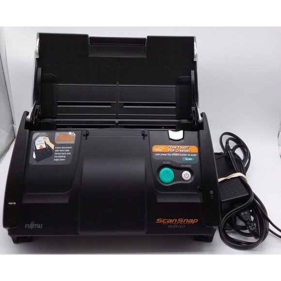 Fujitsu ScanSnap S510 Compact Document Image Scanner Color Duplex Pdf Untested - Picture 2 of 12